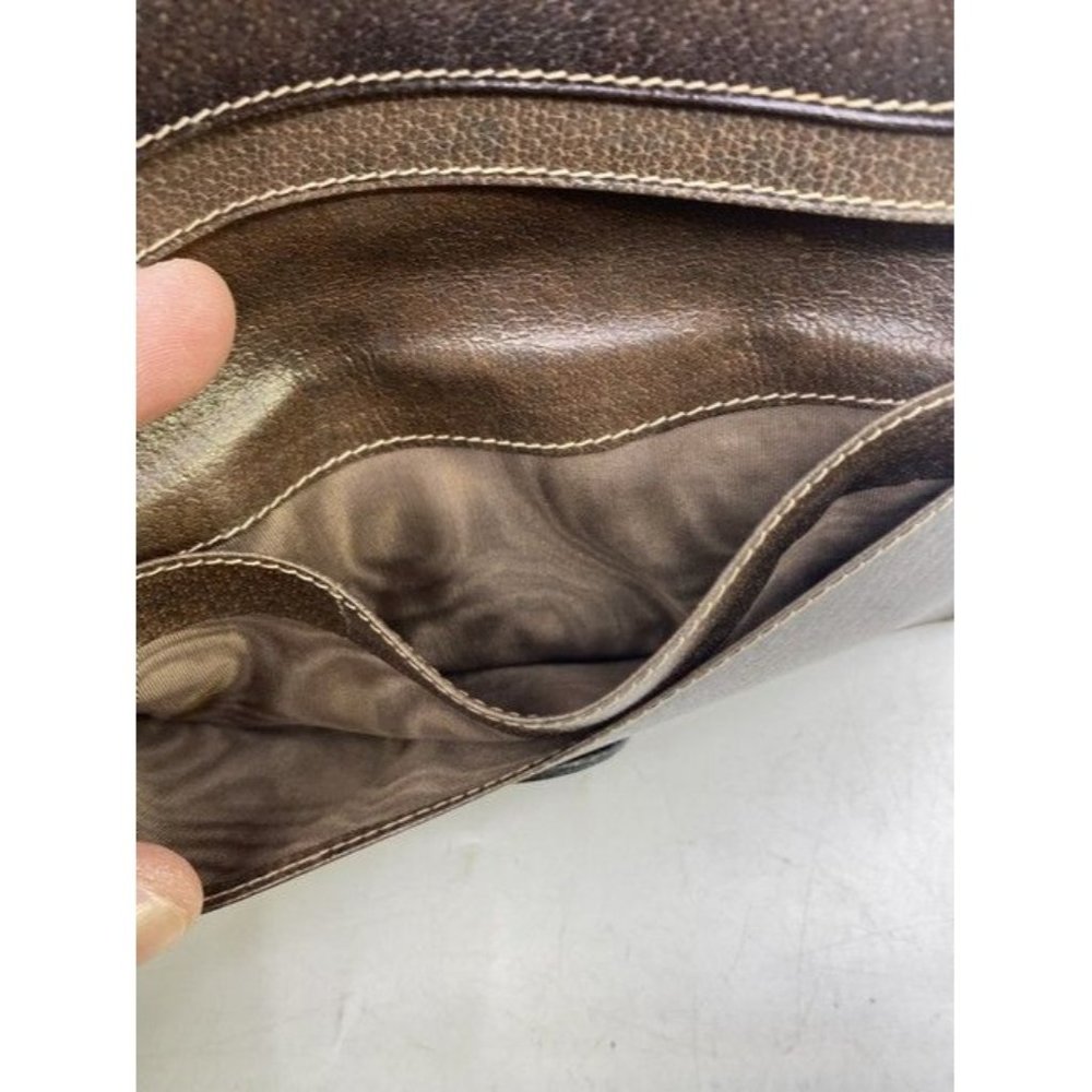 Gucci Brown Long Vintage Canvas Wallet - Picture 5 of 9